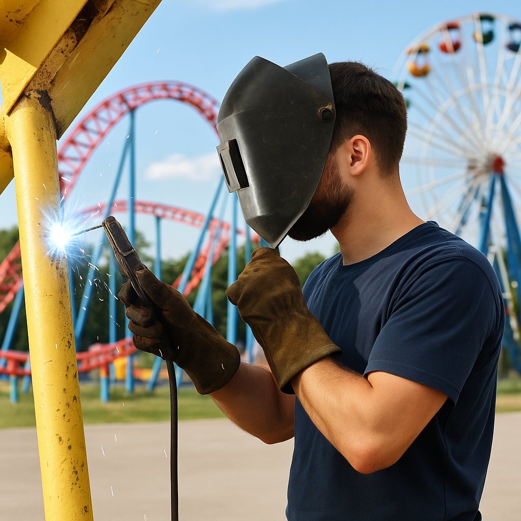 نیروی فنی (جوشکار) در مرکز تجاری شیشلی