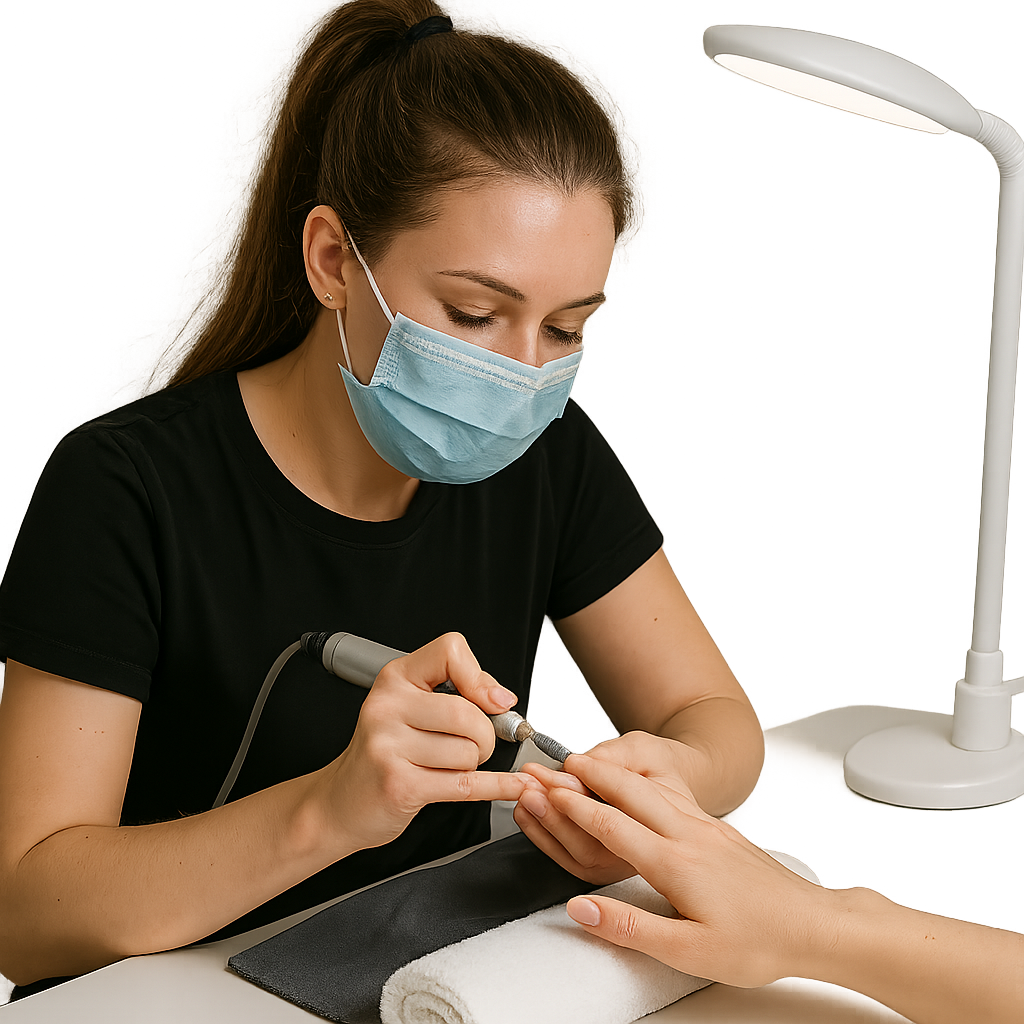 ناخن کار با تجربه در سالن زیبایی