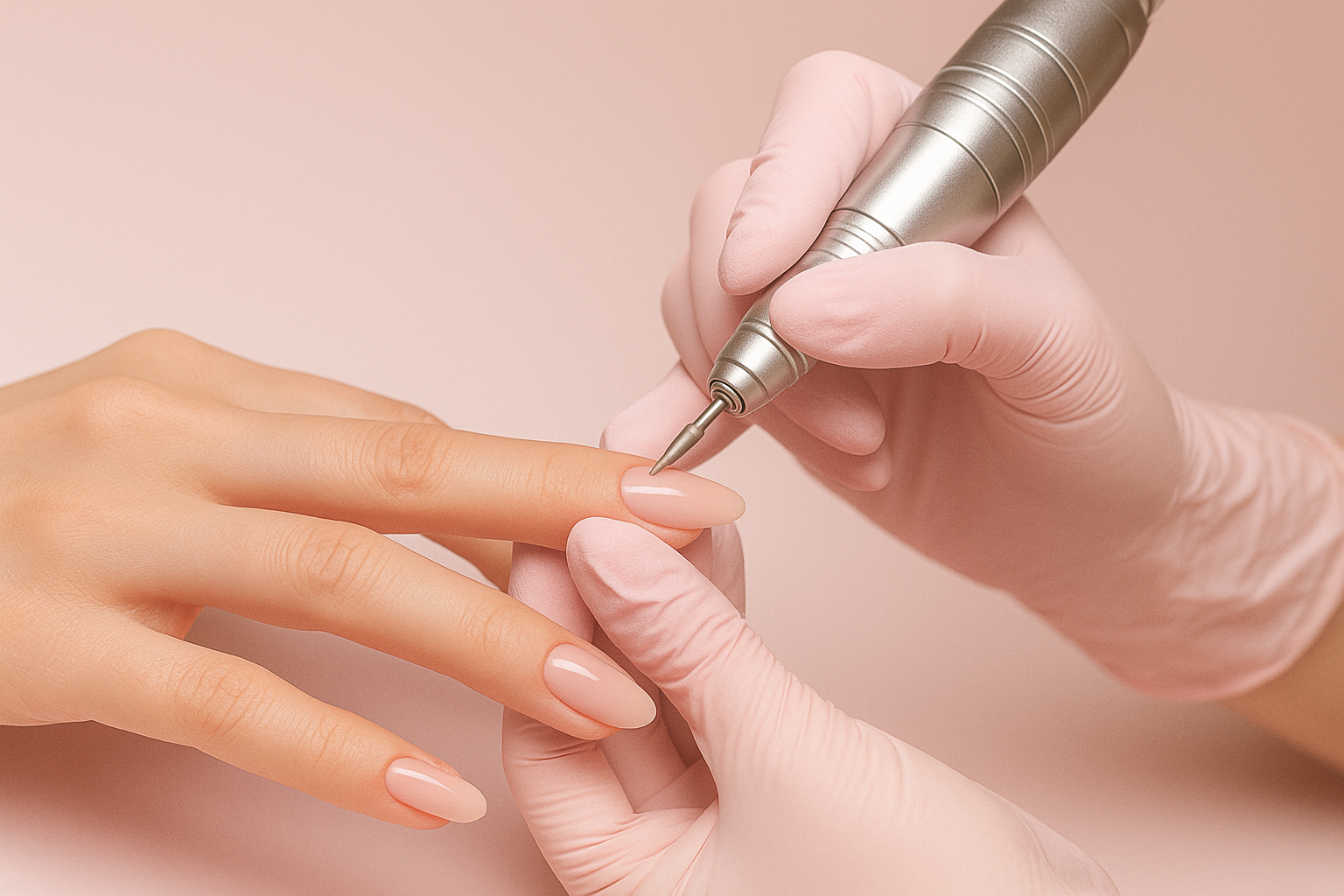 تعدادی ناخن کار در سالن زیبایی