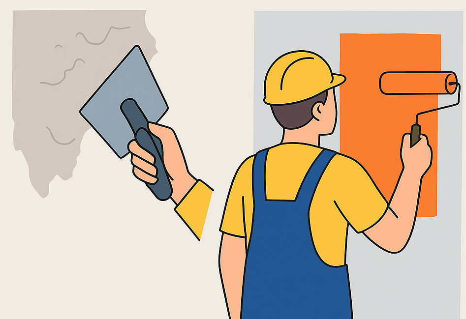 استخدام کناف کار و رنگ کار ساختمان