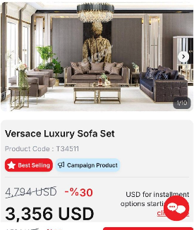 فروش ست کامل مبلمان و تخت مارک evgor در استانبول