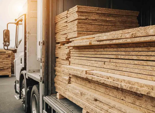 استخدام کارگر برای خالی کردن بار چوب در اسنیورت